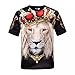 Fashion-Plus New Style Men's Lion King 3D Print Fashion Casual T-Shirts