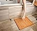 Bathequip Bamboo Floor Mat - Architecturally Pleasing, Elevates You to Dry Off - Rust and Mildew Resistant - Fully Guaranteed