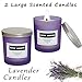 Lavender Scented Candle-Natural Wax and Fresh Lavender Essential Candles,Long Lasting and Highly Scented for Stress Relief,Romantic Dinner Date,Spathumb 4