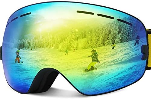 Jojo Lemon スキーゴーグル 子供用 オーバーグラス 男の子 女の子 スノースポーツゴーグル 子供用スノーボード