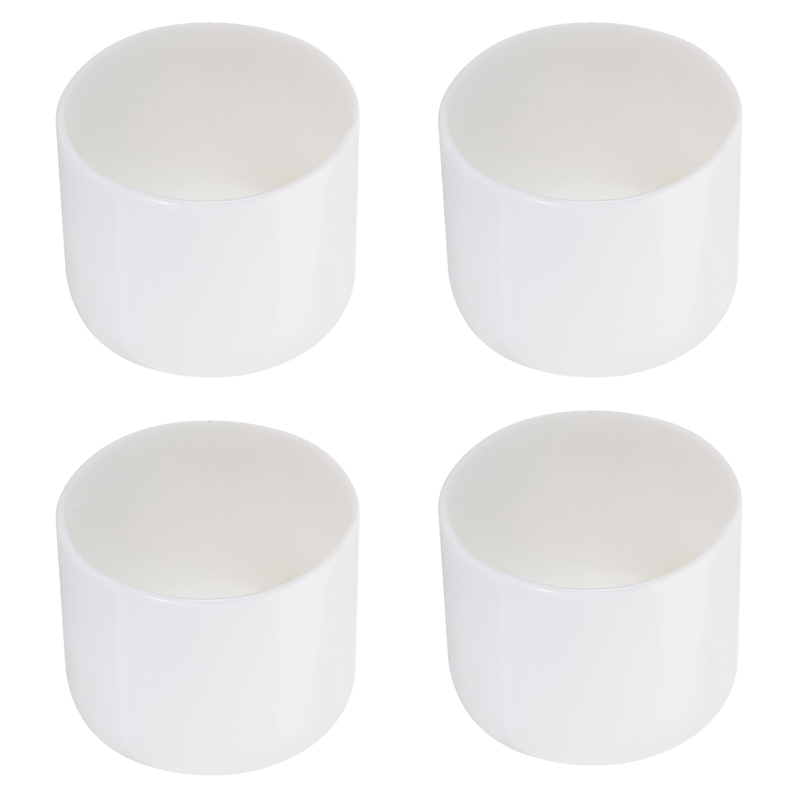 Rebower 4 Pack Screw Thread Protector Cover Rubber End Caps, [for Screw, Bolt, Rod End Cap] - 2 3/8 inch(60mm) inner dia/White — image 1