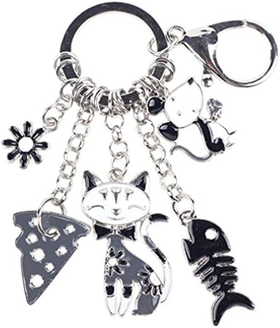 MOONER Key Chain Girl Decorative Keychain Charm Pendant Jewelry Trinket Gray