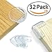 32 Pack Baby Proofing Corner Guards Furniture Corner Protector with Adhesive By Agonites(Triangle & Ball Shaped)
