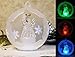 BANBERRY DESIGNS Angel Lighted Ornament - Angel Praying in a LED Frosted Glass Globe - Christmas Tree Decorations