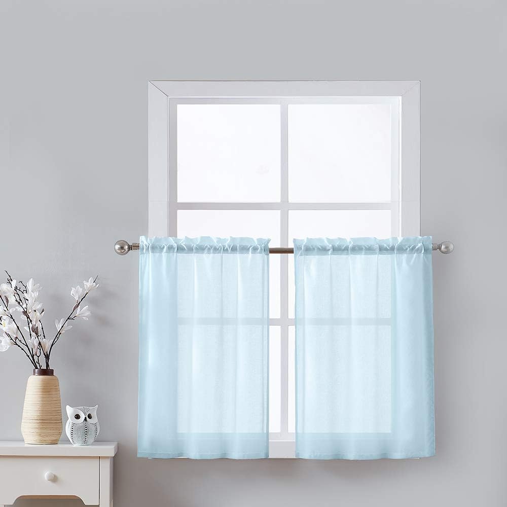 Amazon Com Fmfunctex Kitchen Curtains 36 Inches Long Opaque Half