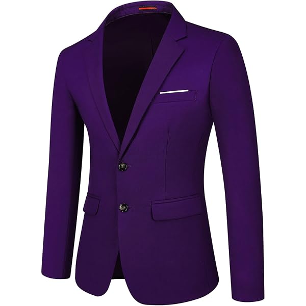 thumbnail image 2 of WZIKAI Men's Slim Fit Tuxedo Jacket - One Button Blazer For Wedding, Prom, Party & Formal Events 2 of 12