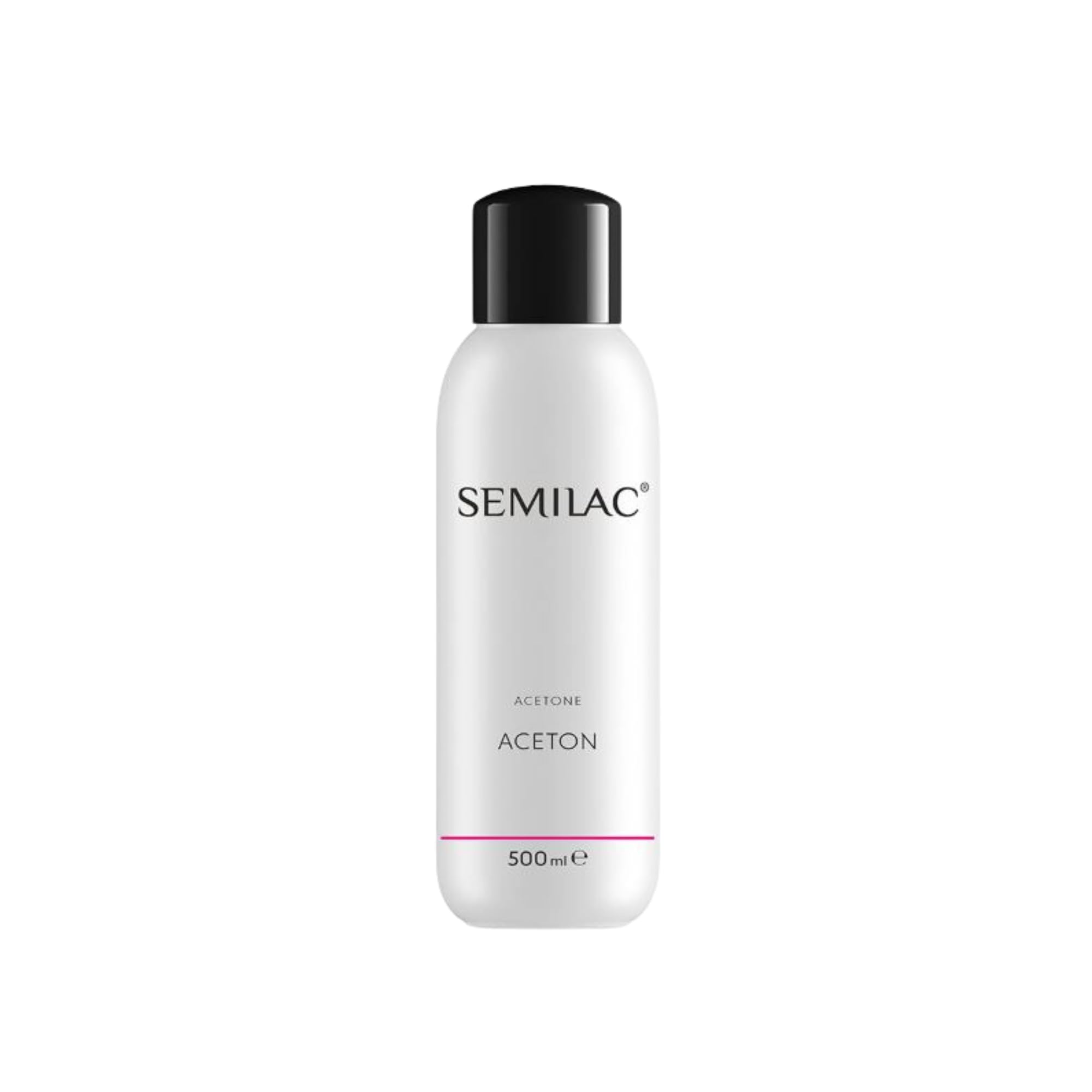 Semilac 100% Pure Acetone Salon Strength Nail Polish Remover For Gel Nail Polish Soak Off Gel Polish Acrylic Nails And Fibreglass Extensions. Dermatologically Tested.500ml