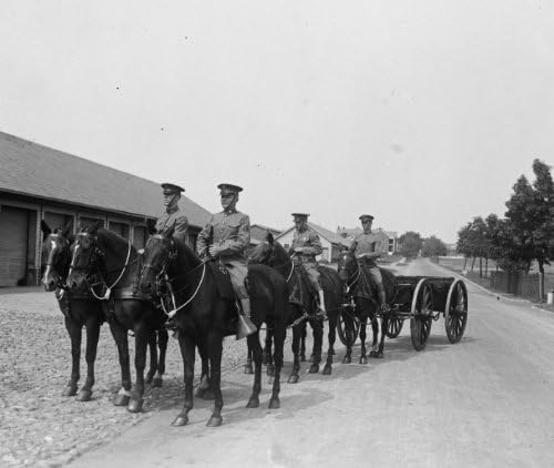 Photographs - 1925 photo Sgt. Anthony Ynonski? & caisson used in military funerals, 9/11/25 c9