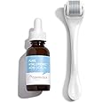 Cosmedica Instant Glow Kit: Microneedle Roller Cosmetic Needling Instrument For Face and Cosmedica's Pure Hyaluronic Acid Serum 1 oz.