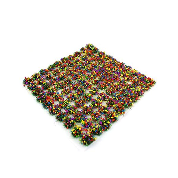 War World Scenics 4mm Wald Blumen Selbstklebende Statische Grasbüschel x 100 - Modellbau Modellbahn Landschaftsbau… – Bild 3