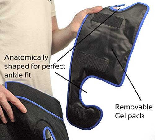 MEDiBrace Ankle Ice Gel Pack Cryotherapy Injury Cuff Superior Cold Compression Therapy for Sports Professionals Universal Fit - Thumbnail 3