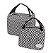 Aosbos Lunch Bags for Women Lunch Box for Girls Kids Insulated Lunch Cooler Bag Lunchbox Adult Lunch Tote Bag Food Meal Prep Bag Bento Box Carrying Bag Work School Picnic (Polka Dots)