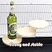 GNB PET 3 Pack Wooden Round Parrot Station Board Wood Platform Stand Rack Suit for Hamster Gerbils