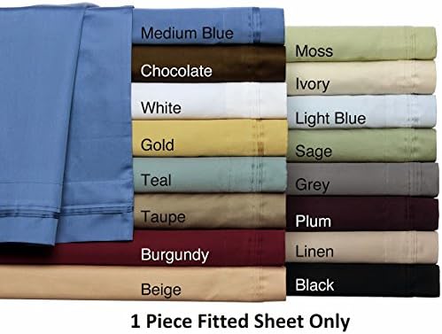 Scala Bedding 400-TC Sateen Super Soft Luxury Combo 4 PC Set ( Duvet Set &amp; Fitted Sheet ) Full / Double Solid Black Fit Upto 21'' Inches Deep Pocket 100% Egyptian Cotton