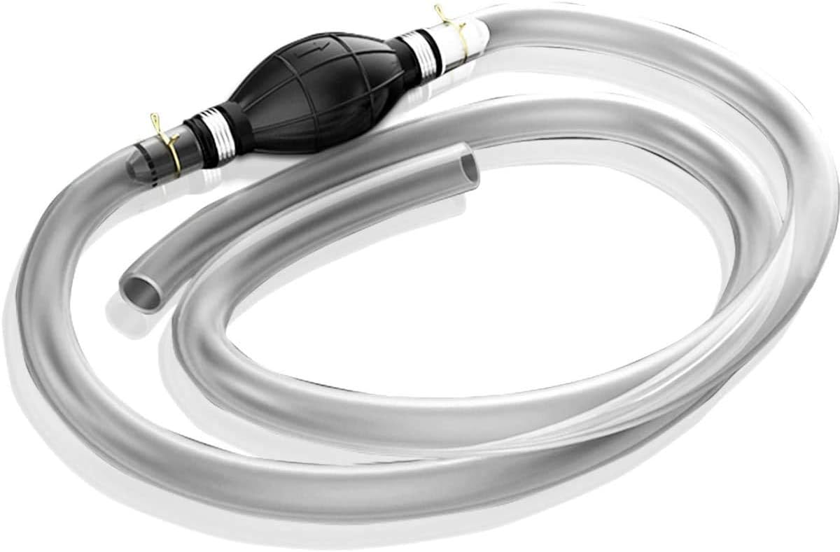 Gasoline Siphon Hose Pump, Siphon Pump Gas Transfer Oil Water Fuel Gas Siphon Hand Pump Siphon