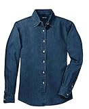 Ladies Long Sleeve Value Denim Shirts in Sizes XS-4XL