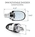 Hyperikon 54W LED Shoebox Street Light Rotatable, 250w Metal Halide Replacement, Bright Outdoor Area lighting, Large Mogul E39 Screw Base, UL & DLC, 5000K Crystal White, 5900 lumens