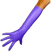 DooWay Long Latex Gloves for Women Elbow Length 16" for Halloween Cosplay Costume Party
