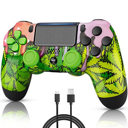 Wiv77 Wireless Ps4 Controller Green Camo Compatible