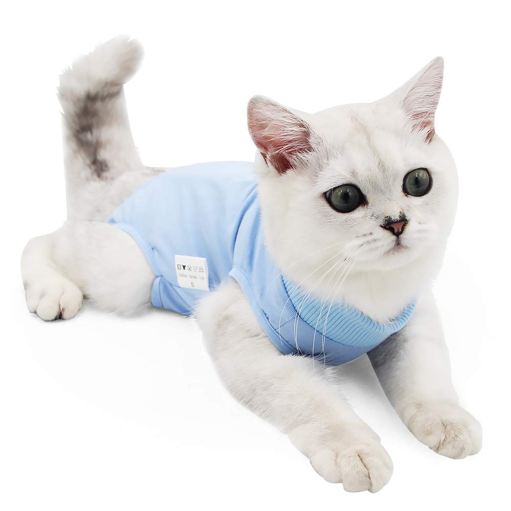 Cat Professional Recovery Suit for Abdominal Wounds or Skin Diseases, E-Collar Alternative for Cats after Surgery Wear,cat medical vest โ image 1