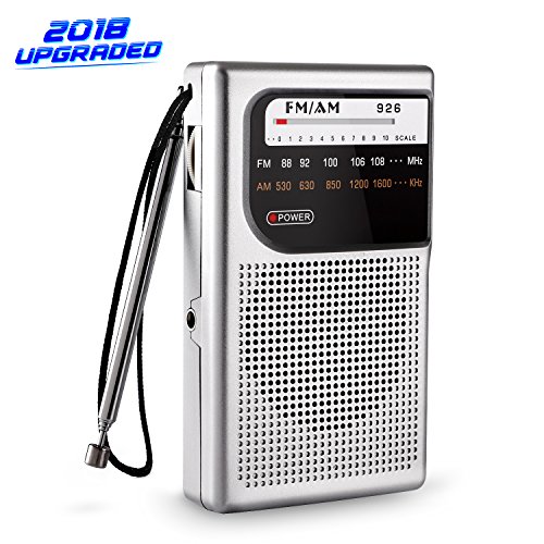 AM/FM Radio, AM/FM Pocket Radio Portable with Superior Reception and Clear Sound, Portable Pocket Radio with Switch to AM/FM, AM/FM Pocket Radio with 3.5mm Headphone Jack