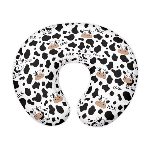 Wanzuoeng Cartoon Cow Print Nursing Pillow Cover for Breastfeeding Pillow, Soft and Cozy Nursing Pillow Slipcovers, Sung Fits Nursery Pillow