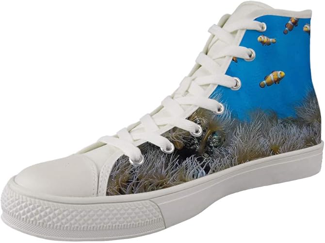 Amazon Jbcoloro スニーカー キャンバス ファッション ペアシューズ 通学 人気 学生 耐磨耗 シンプル 海洋 ピエロ Pierrot ハイカット ローカット 個性 レディース メンズ スニーカー