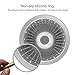 LEKEYE Bathtub Drain Hair Catcher/Stainless Steel Drain Protector/Hair Trap-Silver