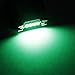 Partsam 6pcs Green 41mm 42mm Festoon 4-5050-SMD LED Lights Interior Dome Map Trunk Cargo Footwell Replacement Bulbs Lamp 12V 561 562 578 211-2