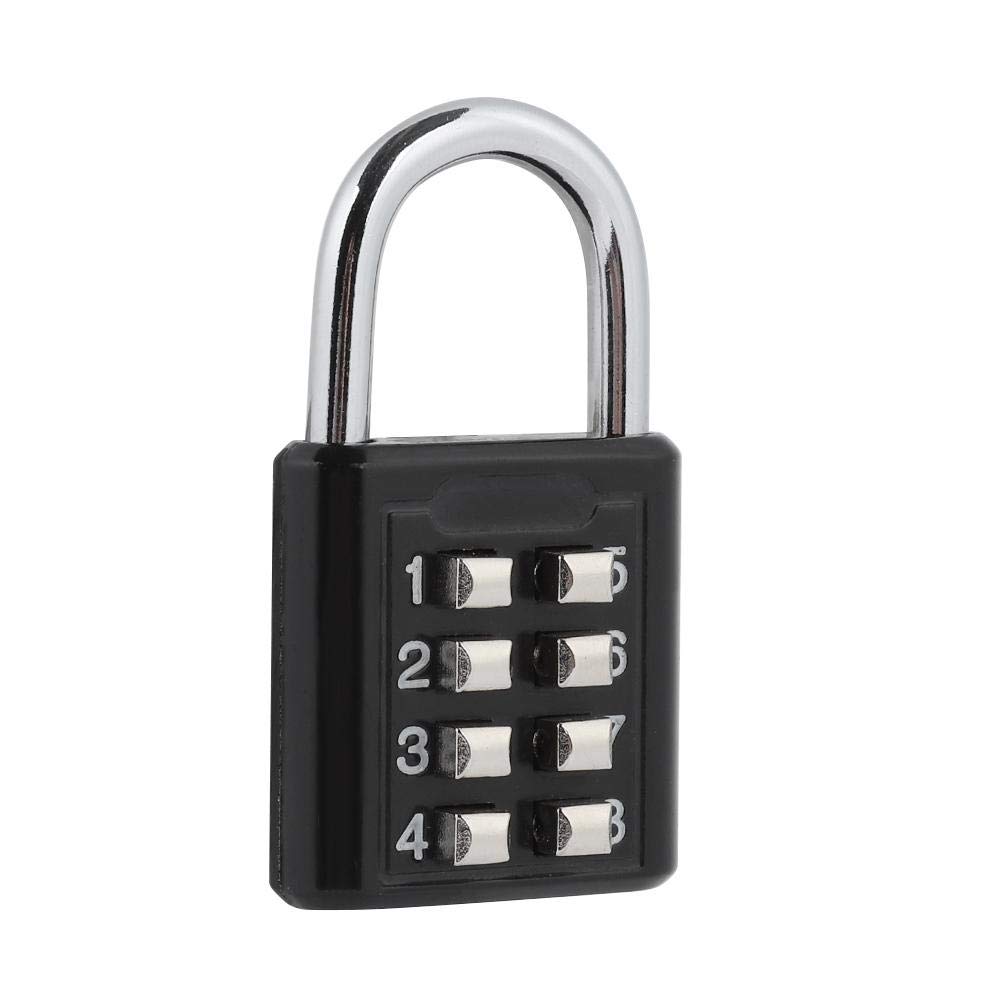 ASHATA Smart Combination Lock,8 Digit Resettable Password Padlock,Portable Combination Code Padlock Security Password Lock for Travel Suitcase Luggage
