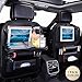 Jiadi Si Car Seat Organizer, Backseat Car Organizer, Protector Kick Mats for Kids, Table Tray, Foldable Dining Table with iPad and Tablet Holder, Travel Accessories Organizer (1 Pack)