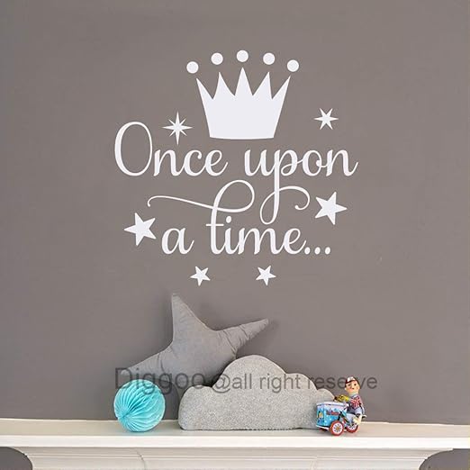 Amazon Com Diggoo Once Upon A Time Wall Decal Fairytale Decal