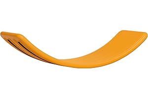 Qaba 32.3" Balance Board, Wobble Board Kids Curvy Rocker Board, Ended Preschool Learning Montessori Waldorf Toy, Ages for 3-6