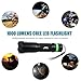 Tactical Flashlight, Super Bright Led Handheld Flashlight Zoomable Focus Adjustable 3 Modes Water Resistant Torch Including Rechargeable 18650 Li-ion rechargeable battery & Charger (Flashlight kit)