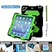 Aceguarder Water-Proof Shock-Proof Mini Case for Ipad Mini, 1, 2, 3 - Black & Green