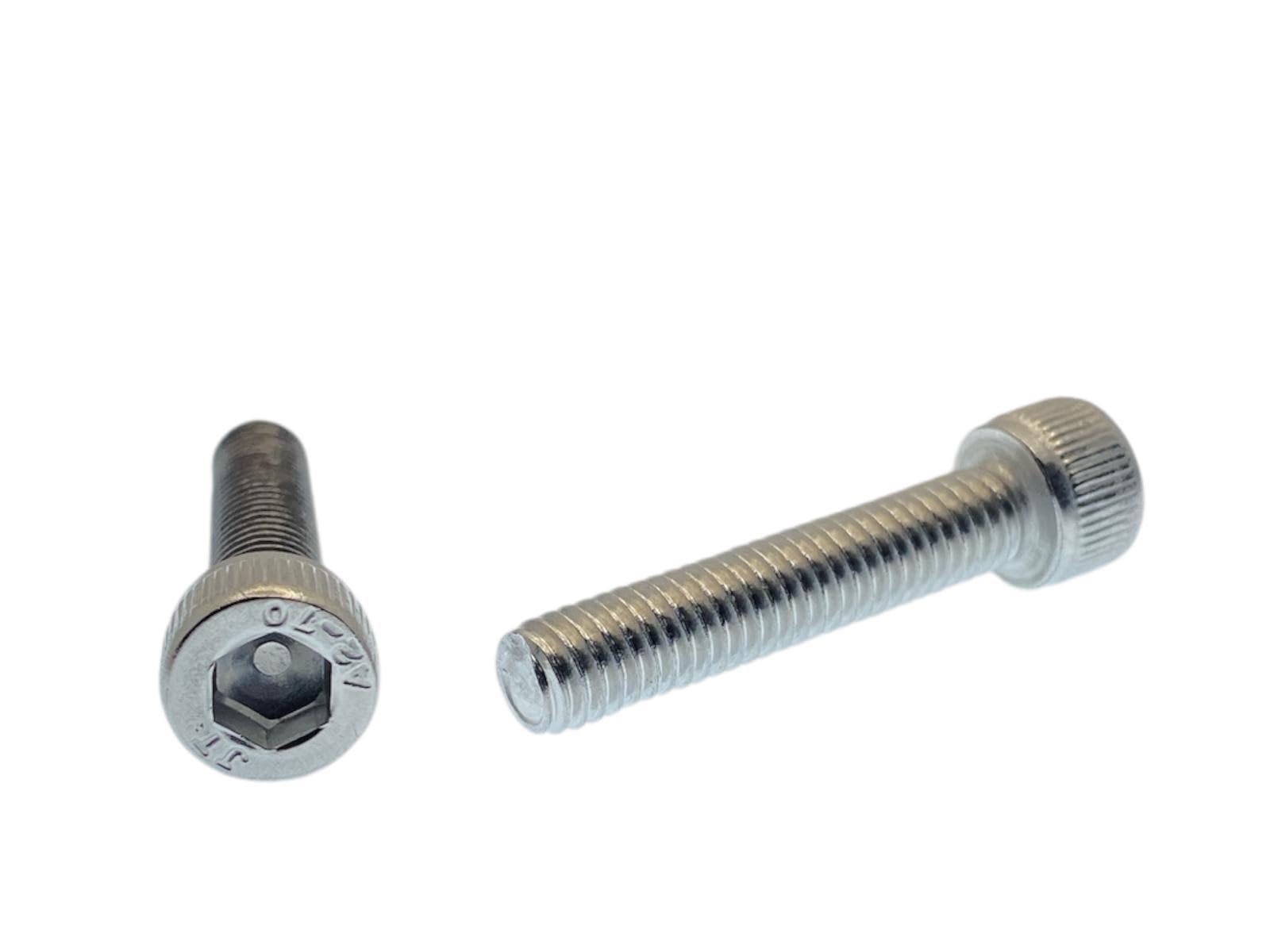 M6 x 30mm Allen Socket Head Cap Screws (20pk) - ISO 4762 A2-70 Stainless Steel Allen Hex Drive Machine Screws - Full Thread Metric Fasteners for DIY, Engineering, 3D Printing M2 M3 M4 M5 M6 M8 (20pk)