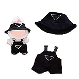 Clothes for Labubu(NO Doll) , Hat & Overalls Set