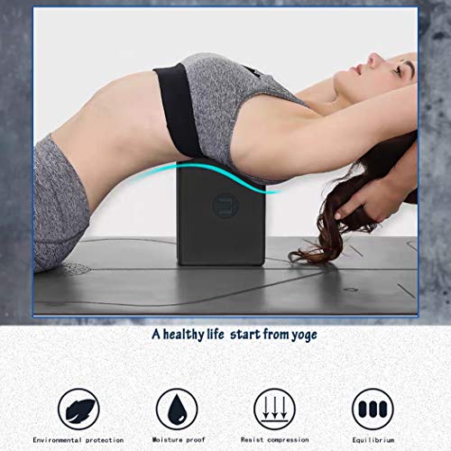 Kuku-Lady-Yoga-Block-2PC-High-Density-EVA-Foam-BlockLightweight-and-Non-Slip-Surface-for-Yogato-Improve-Strength-Flexibility-and-BalanceMeditation-Pilates