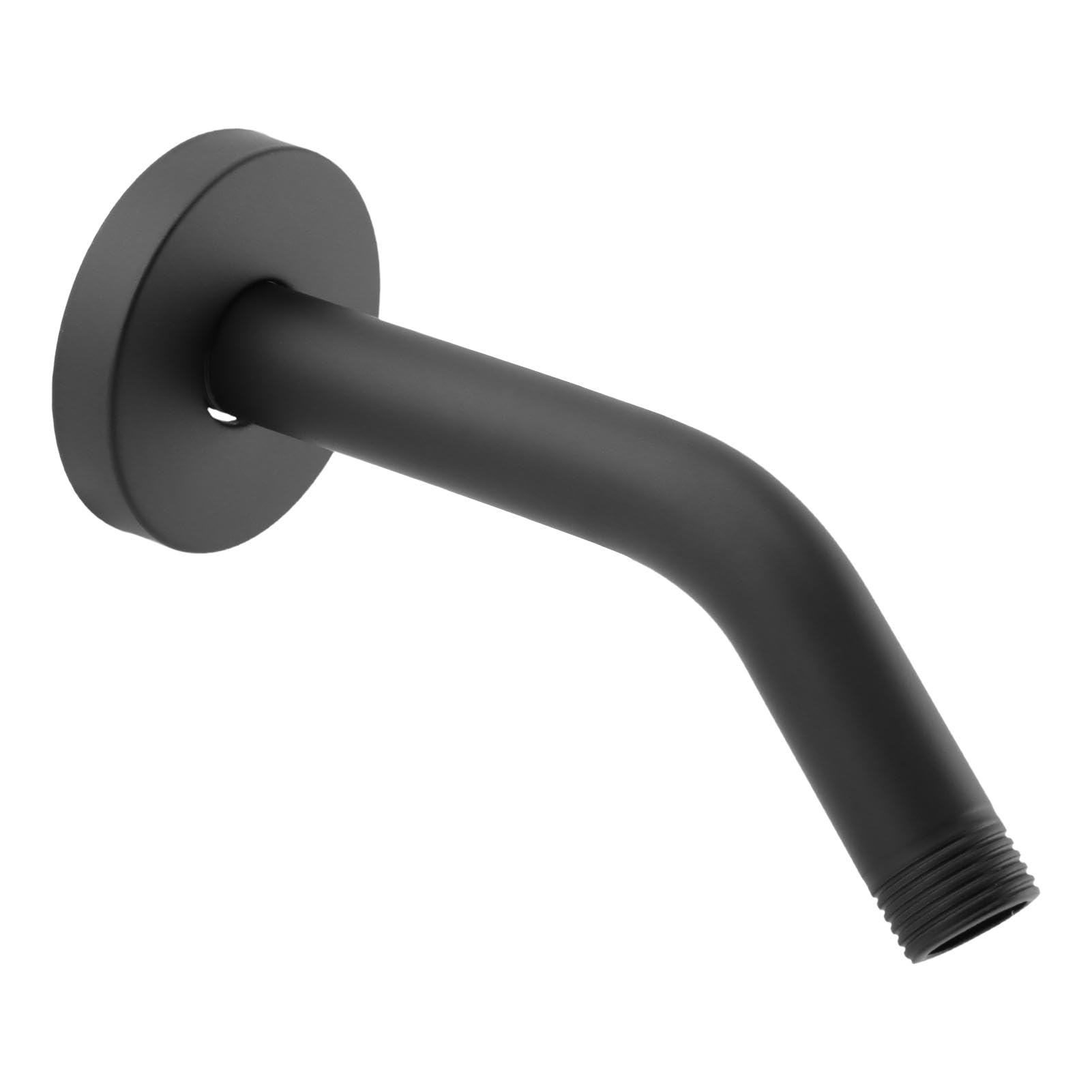 Photo 1 of LVOERTUIG Shower Arm, 6 inch, Wall Mounted, 304 Stainless Steel Extension Arm, Black