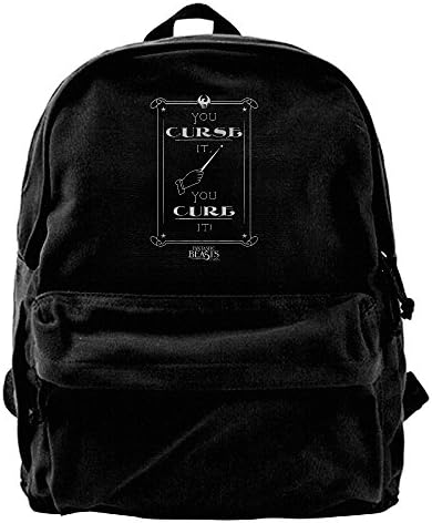 VCARETF Canvas Backpacks Fantastic Beasts And Where To Find Them Canvas Backpack Travel Rucksack Backpack Daypack Knapsack Laptop Shoulder Bag