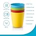 DilaBee 12 Pack - Unbreakable Kids Cups - 8 Oz Kids Plastic Tumblers Fun Bright Color Drinking Plastic Cups in 4 Vibrant Colors - Perfect Size for Kids and Toddlers - BPA Free