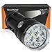 SecurityIng Powerful 4200LM 7 LEDs Flashlight Waterproof 3 Modes Super Bright LED Lighting Lamp Torch for Camping, Hiking, Emergency, Power Outages, Everyday Use(18650 Battery Not Included)- Black