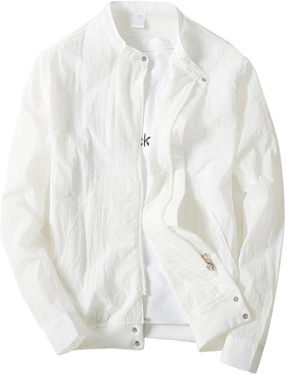 Amazon メンズ ジャケット 薄手 長袖 夏 日焼け止め アウター 速乾 通気 軽い 涼しい カジュアル コート おしゃれ 春秋 大きいサイズ アウター コート ジャケット 通販