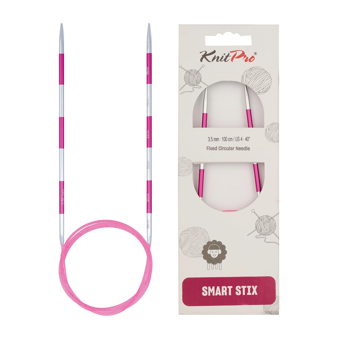 KnitPro Smartstix Fixed Circular Needles 40" (100cm) | 3.50mm — image 1