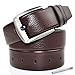 Mens Leather Dress Belt With Removable Buckle & 1.4