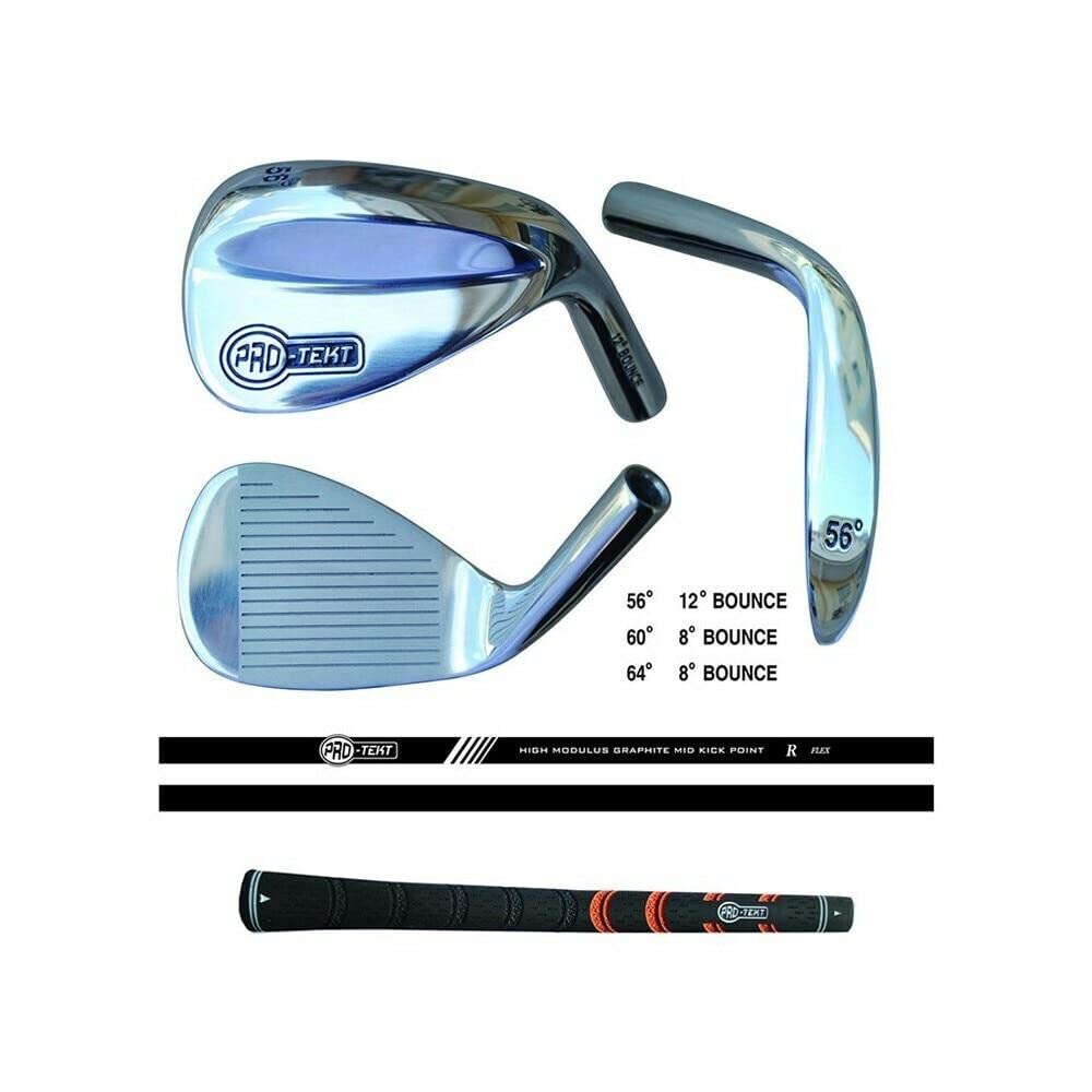 Pro-Tekt Unisex's Golf Club Wedges, Black/Silver, 56°