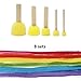 Cocoboo 40pcs Assorted Round Paint Foam Sponge Brush Set Painting Tools Sponge Stippler Set for Kids Painting Crafts and DIY（5 Sizes）