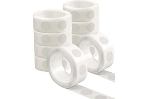 YIZUUN 1000 Pieces Glue Dots for Balloons, 10 Rolls Removable Double Sided Adhesive Dots, for Balloons Craft Sticky, DIY Creation, Can be Used on Tile, Metal, Glass, Wood and Other Materials