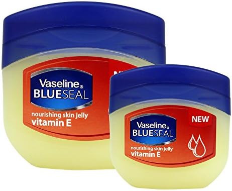(2 PACK) VASELINE BlueSeal Gentle Petroleum Jelly (Vitamin E), Lip therapy Portable Small Vaseline 1.7oz