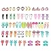 64 Pcs Baby Girls Hair Clips Animal Pattern Print Girls' Metal Snap Hair Clips Hair Accessories for Kids Toddlers Girls